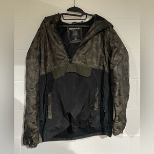 distortion camo rain jacket XLARGE
